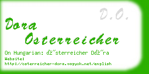dora osterreicher business card
